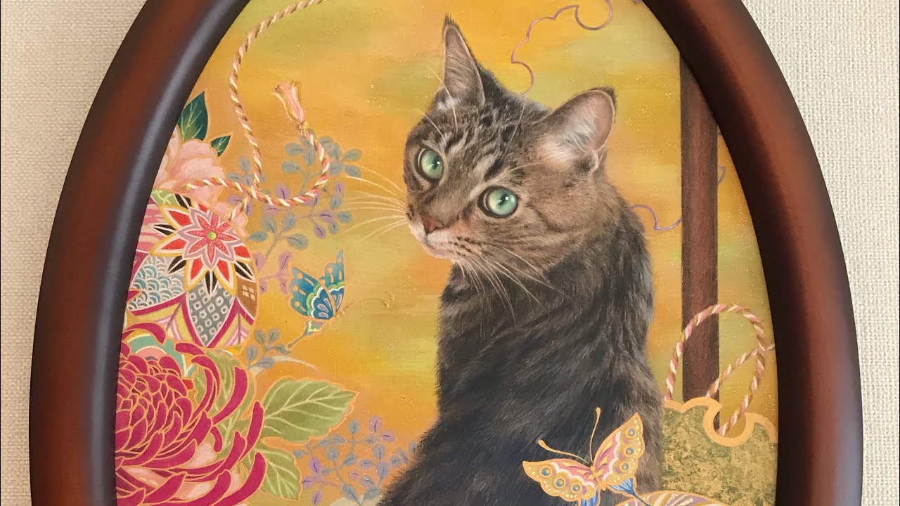 色鉛筆画（キジトラ猫）の描き方