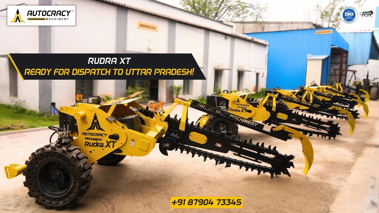 Efficient & Effective Compact Trencher for Small and Medium Tractors (40-90HP)