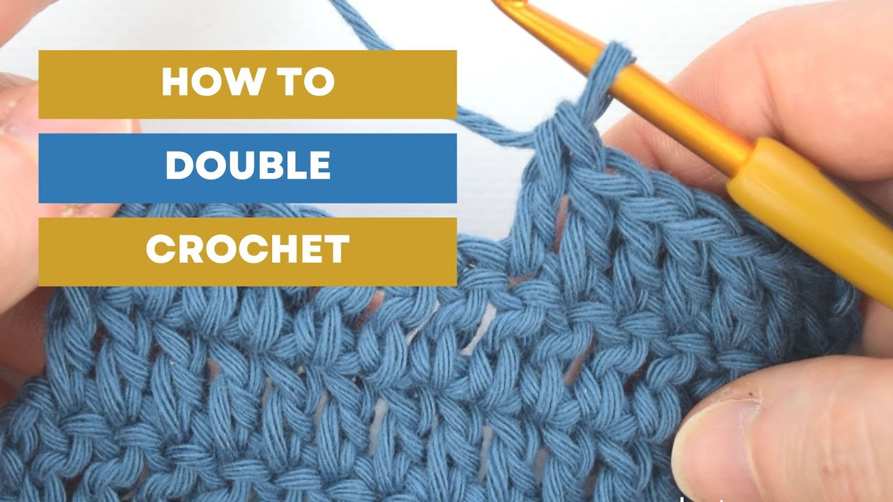 Learn How to Double Crochet | Step-by-Step Tutorial for Beginners | Invisible Decrease