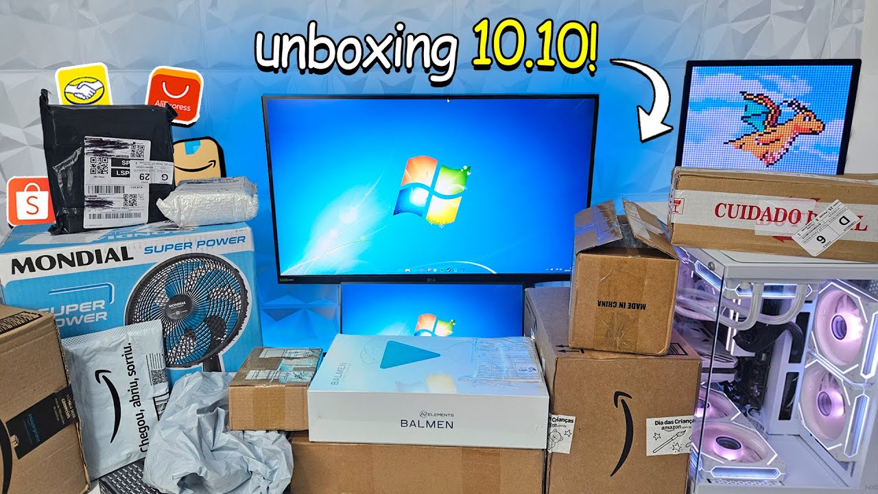 Mega unboxing COMPRAS em PROMOÇÃO 10.10! (só coisa boa)