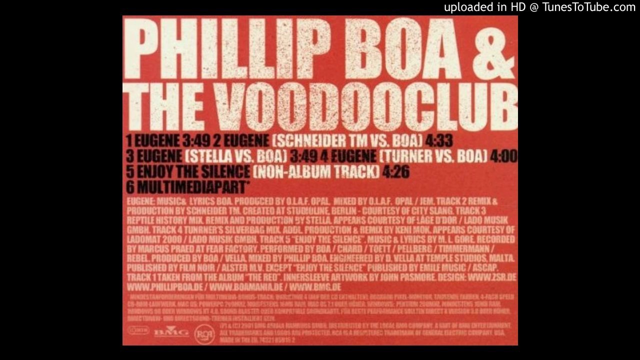 Phillip Boa & The Voodooclub - Enjoy The Silence