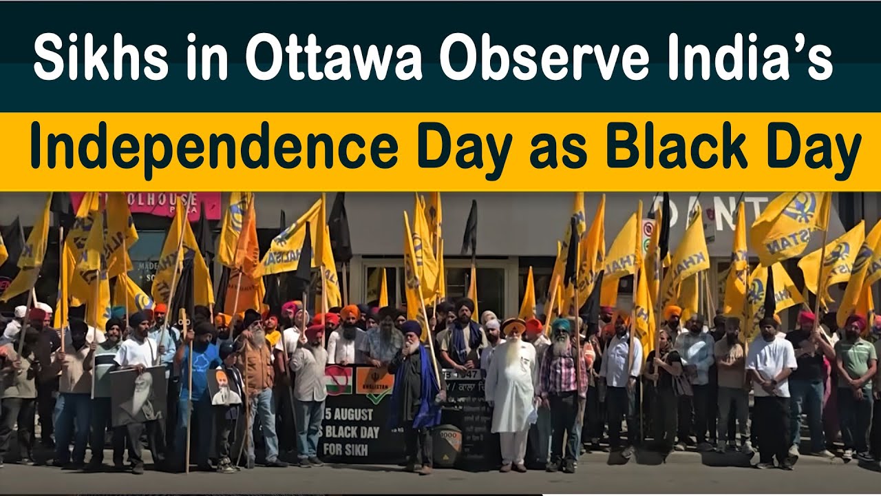 Sikhs in Ottawa Observe India’s Independence Day as Black Day