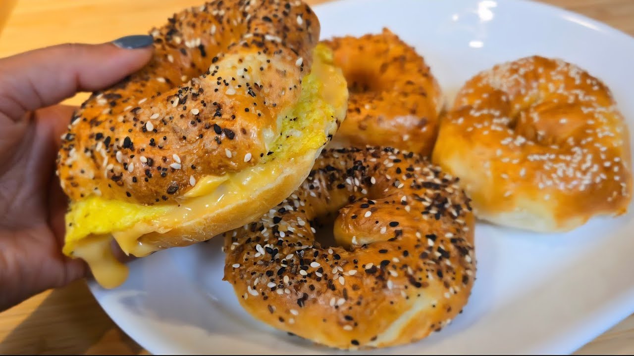 Air Fryer High Protein Bagels