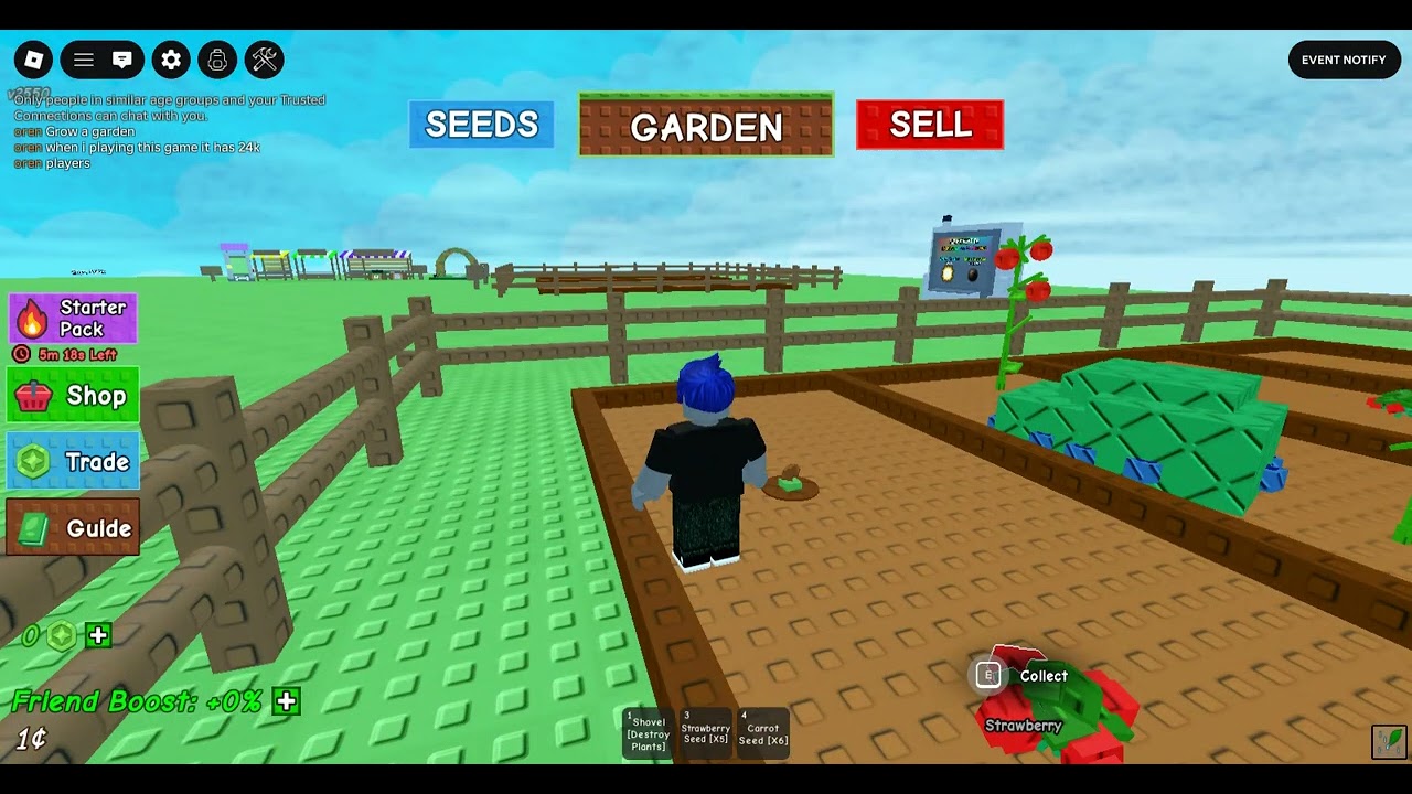 i play Grow a Garden