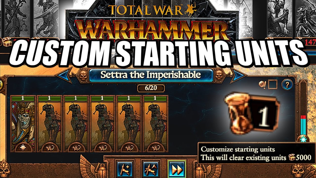 🔴 Wh3 but with Custom Starting Armies