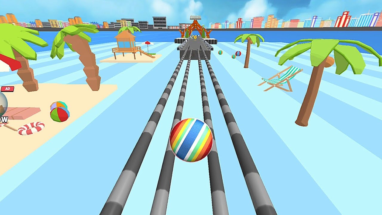City Ball Run 🌈 Landscape Gameplay Android iOS 💥 Nafxitrix Gaming Game 1