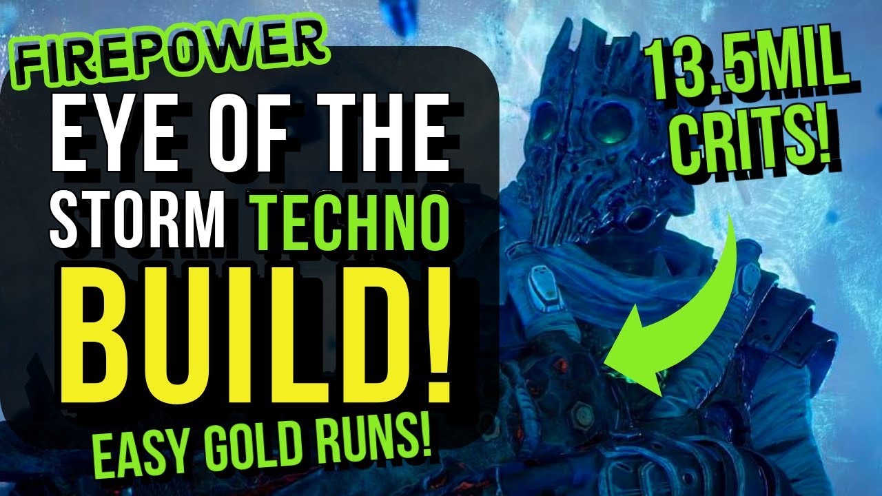 Outriders - BEST TECHNOMANCER BUILD FOR EYE OF THE STORM GOLD! How To Beat Eye Of The Storm FAST!