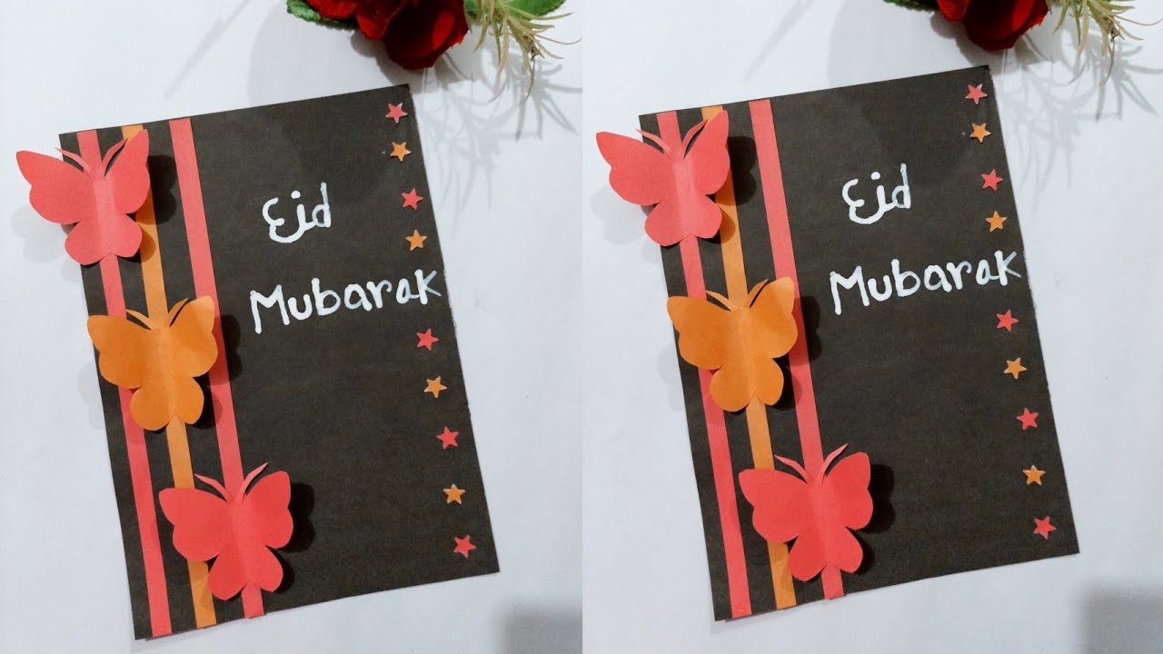 Eid Mubarak greeting card | Easy handmade eid card | card making
