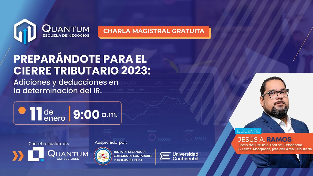 Charla Magistral Gratuita: Preparándote para el Cierre Tributario 2023.