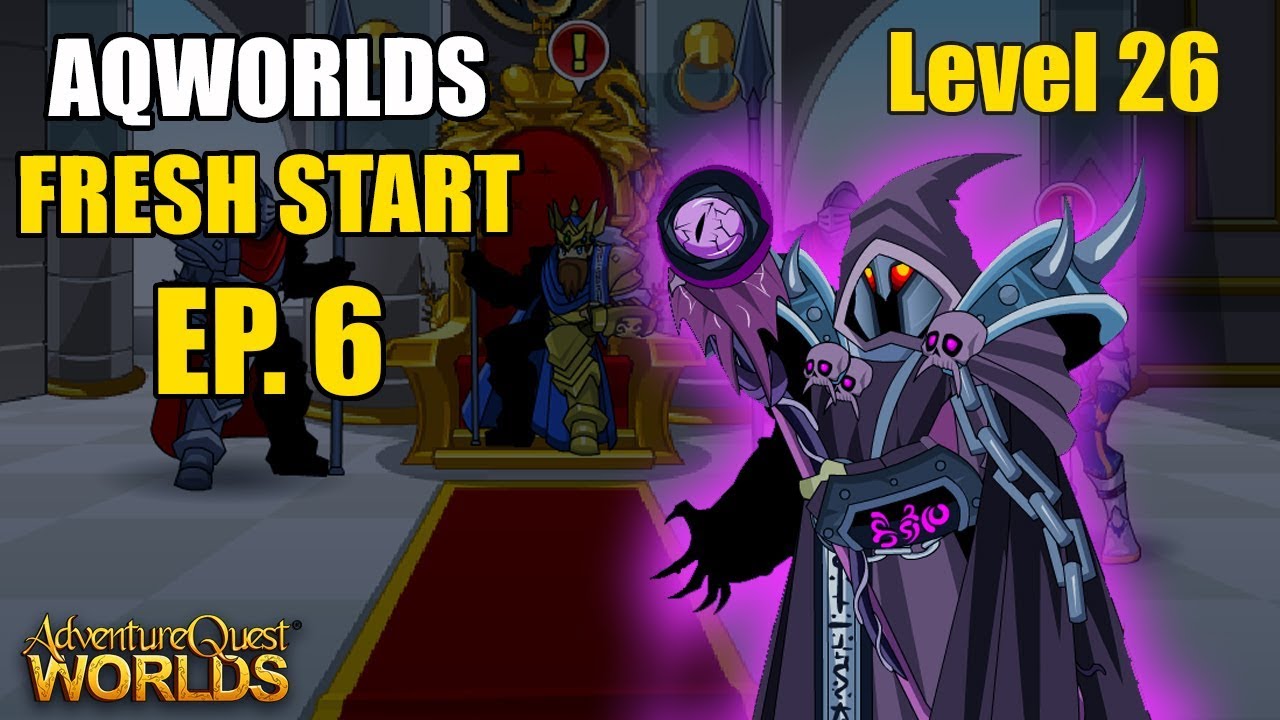 AQW Fresh Start Episode 6 - 1st CHAOS LORD FIGHT! AdventureQuest Worlds