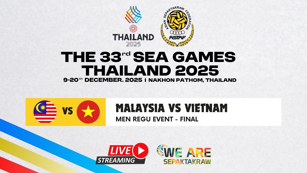 M135 FINAL MEN REGU - MALAYSIA vs VIETNAM - 33rd SEA GAMES 2025 THAILAND