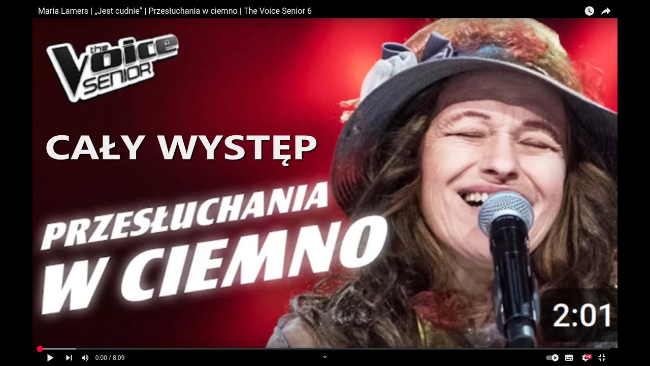 Maria Lamers | „Jest cudnie” | Przesłuchania w ciemno | The Voice Senior 6