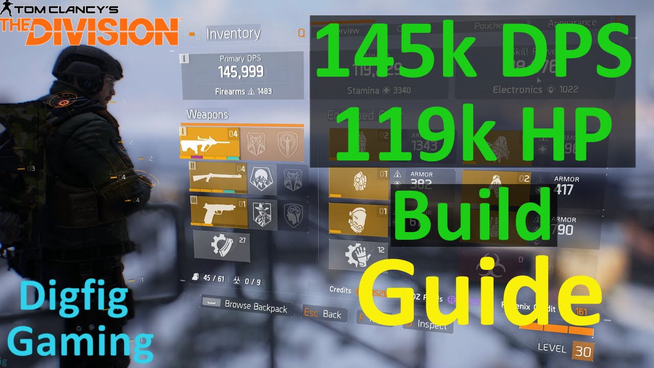 145k DPS 119k HP Unstoppable Tank Build Guide | The Division