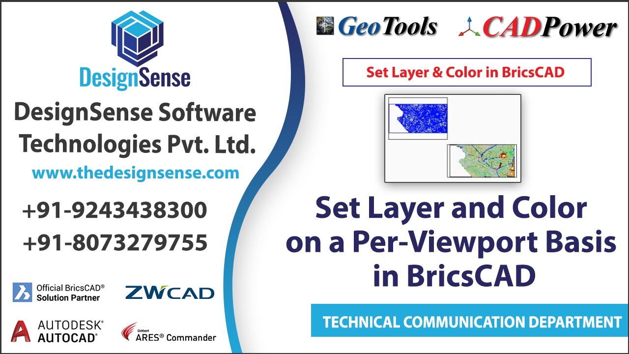 BricsCAD Tutorials: Set Layer and Color on a Per-Viewport Basis in BricsCAD | Designsense Software’s