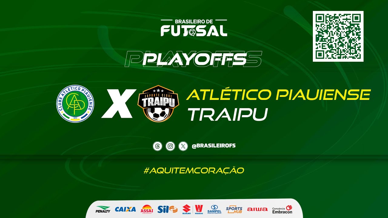 Brasileiro de Futsal | Atl&eacute;tico Piauiense x Traipu | Final Ida | Ao vivo