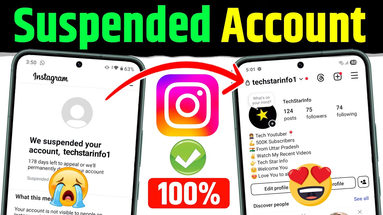 We Suspended Your Account Instagram 180 days Problem | Instagram Account Suspended Problem Solution