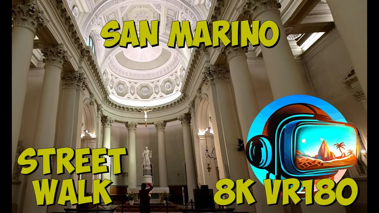 17 San Marino The charming Basilica of Saint Marinus on top of Mount Titano 8K 4K VR180 3D Travel