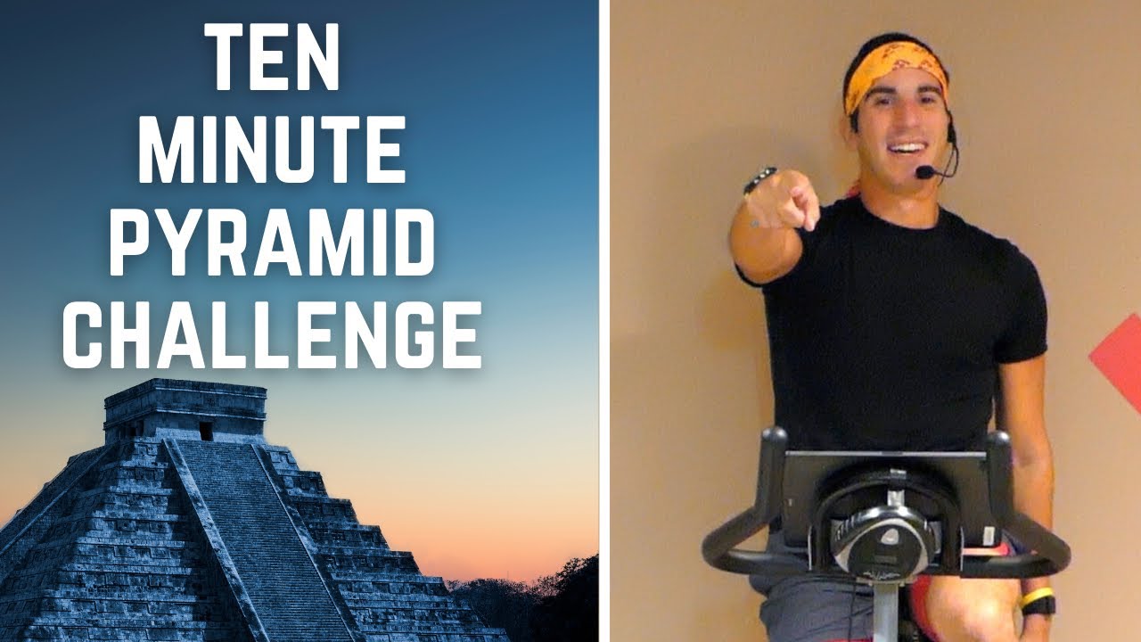 10 Minute Pyramid Challenge Spin Class! | Get Fit Done