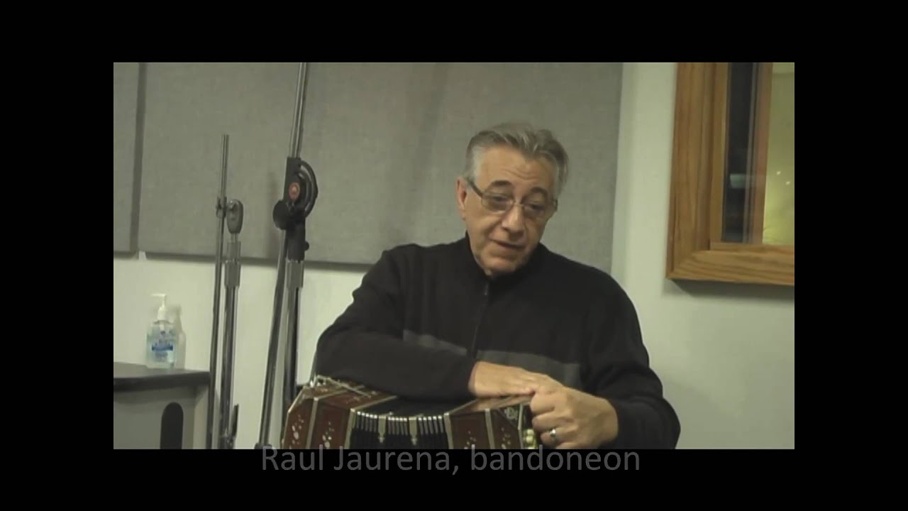 Raul Jaurena playing the bandoneon