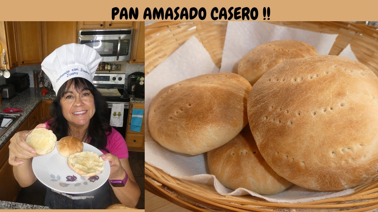 PAN AMASADO CASERO!!CON LA RECETA MAS FACIL DEL MUNDO!!!