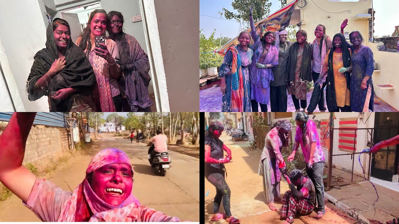 Holi celebration 2025 😍🫶🏻🌸#holicelebration #vlog