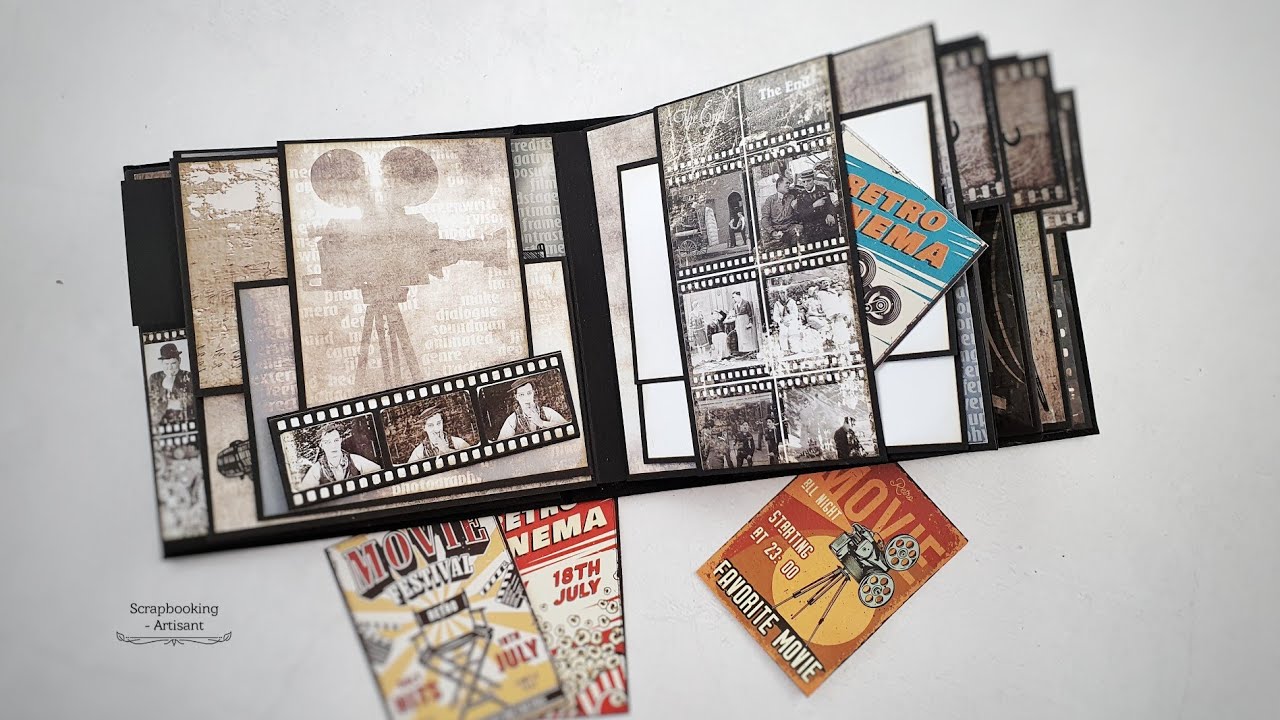 Scrapbooking # album MAGIC OF CINEMA  #ITDCoolection # prezentacja...