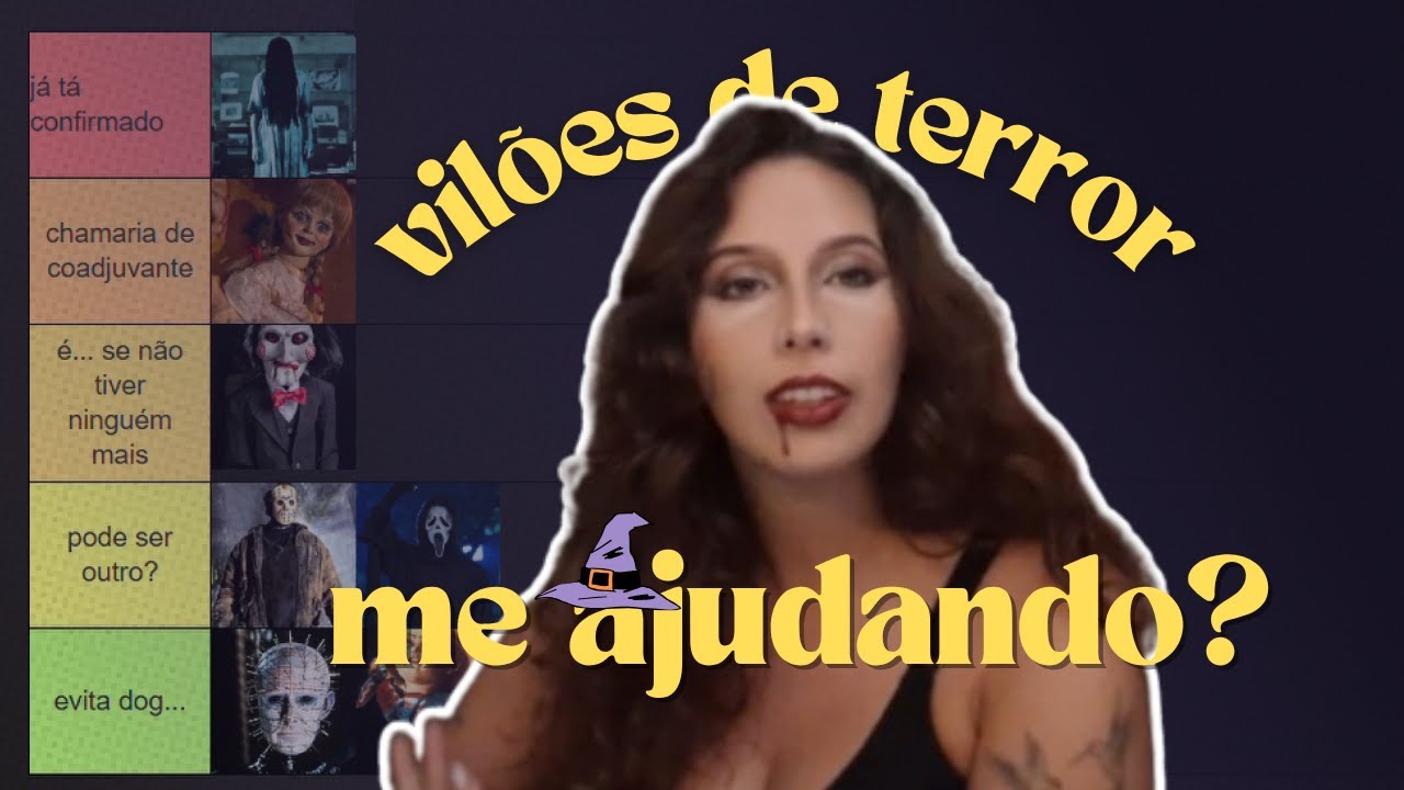 TIER LIST: vilões de filme de terror ajudando | especial halloween