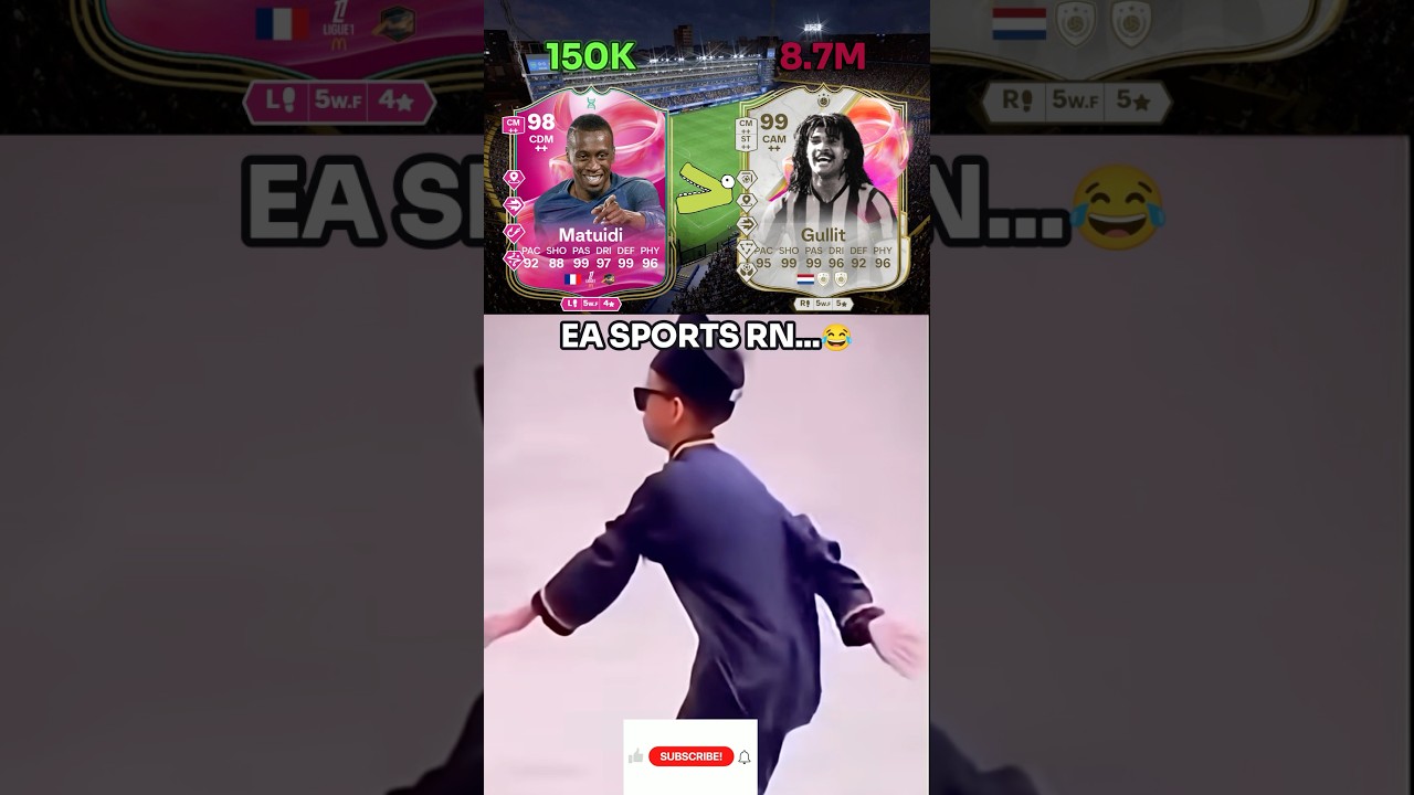 98 Futties Evo Chain Matuidi 🇫🇷💗 Is Better Than Futties Icon Gullit?! 🤯🔥 #FC25 #Shorts #Futties