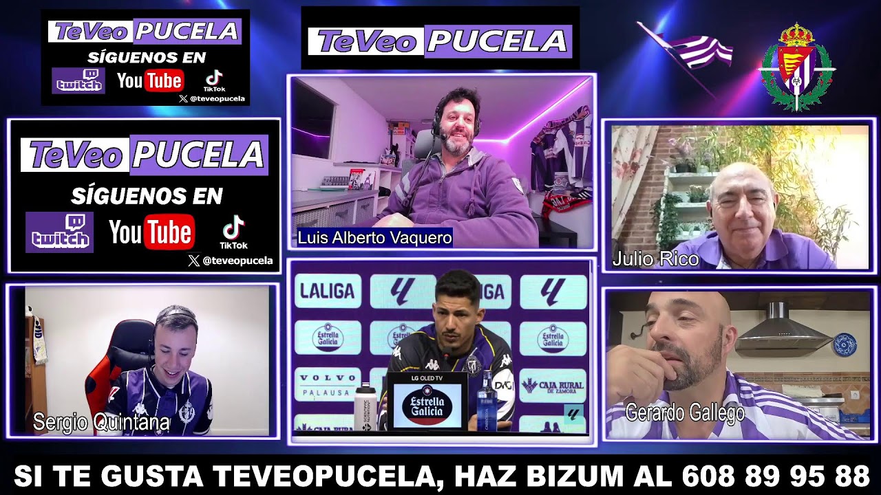 POSTPARTIDO REAL VALLADOLID  VS HUESCA. TEVEOPUCELA.