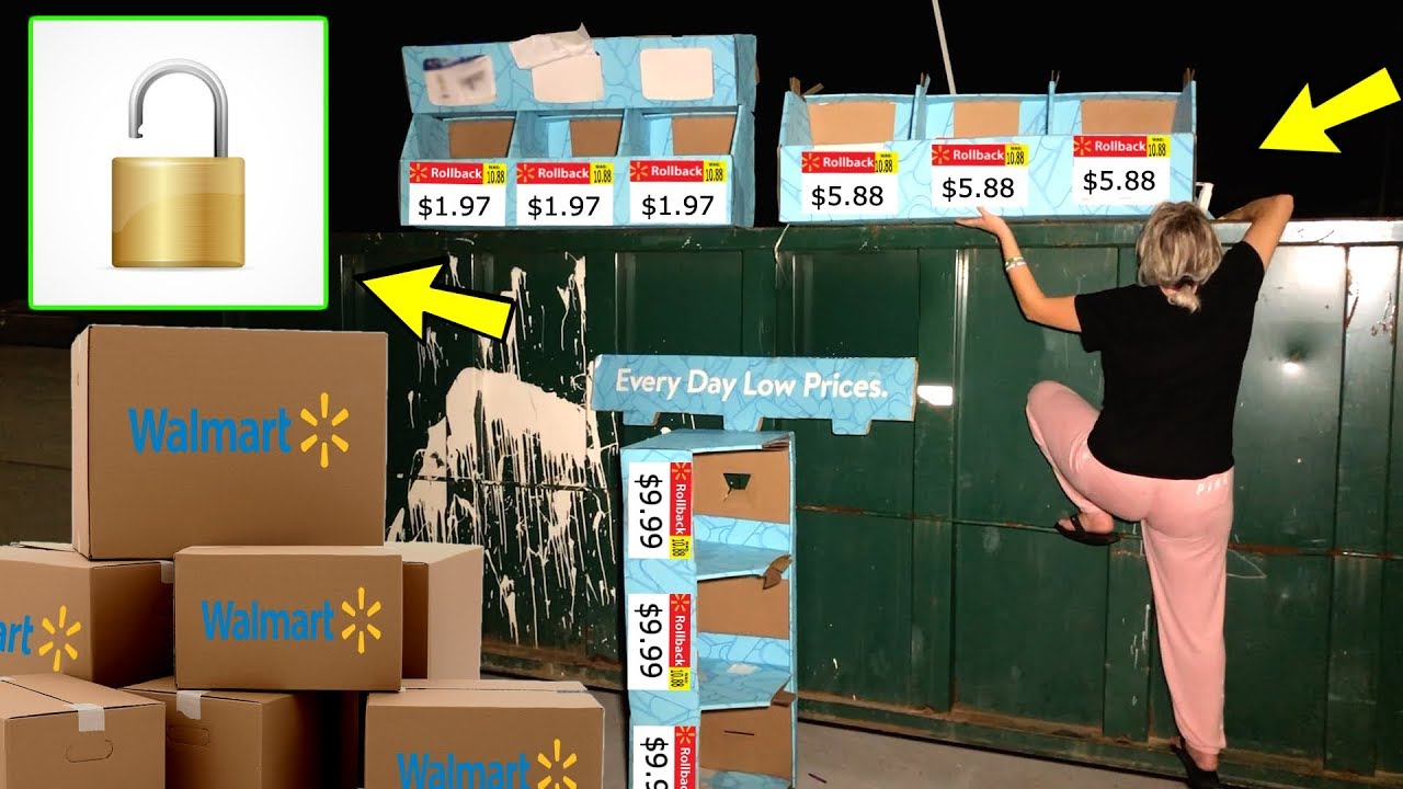 WALMART'S DUMPSTER WAS UNLOCKED AGAIN! WHAT WE FOUND SURPRISED US!