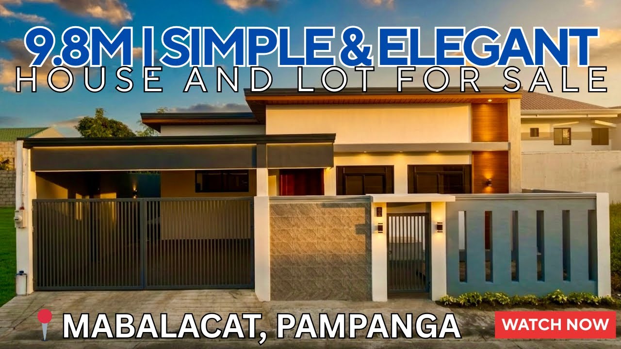 ₱1M PRICE DROP! Modern 4BR Bungalow House For Sale in Mabalacat Pampanga | Near Clark & Expressway