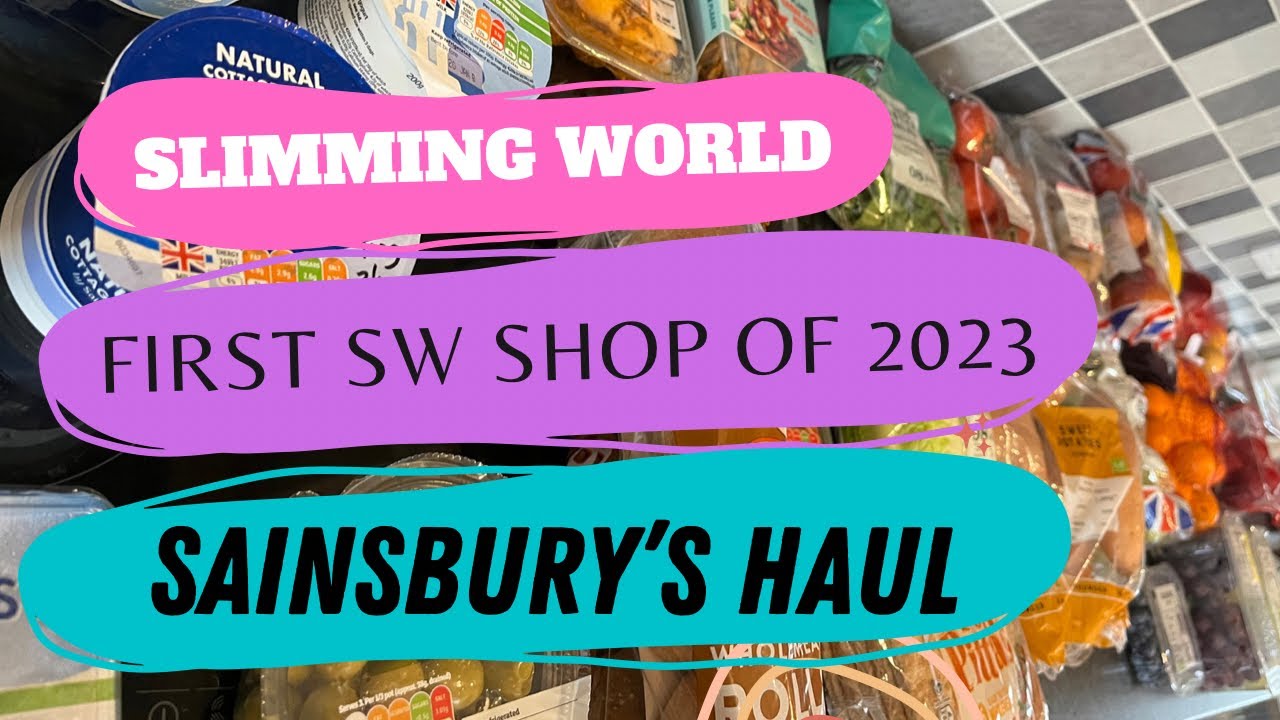 Slimming World Sainsbury’s shopping haul January 2023 with some disastrous buys along the way!