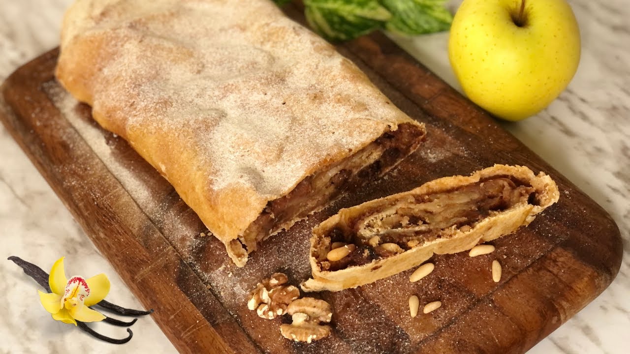 Strudel di mele vegan senza zucchero