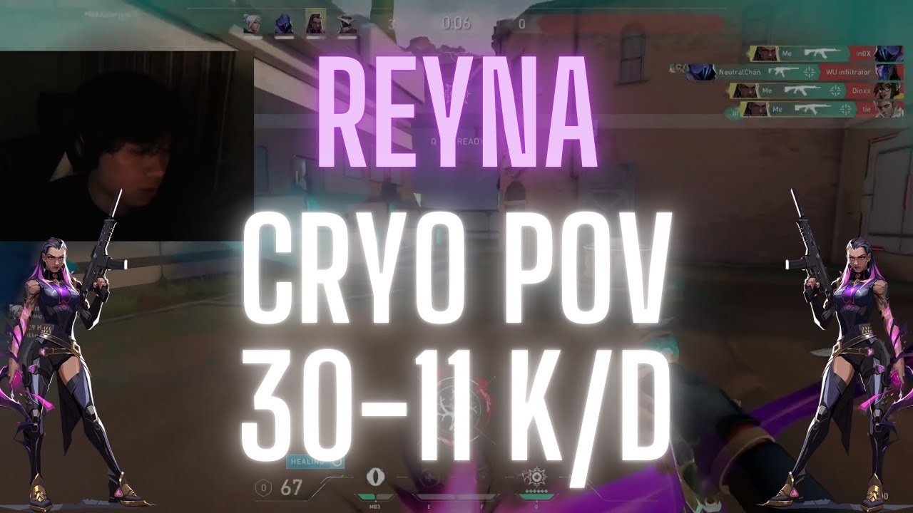 100T Cryo POV Reyna on Ascent 30-11 K/D (VALORANT Pro POV)
