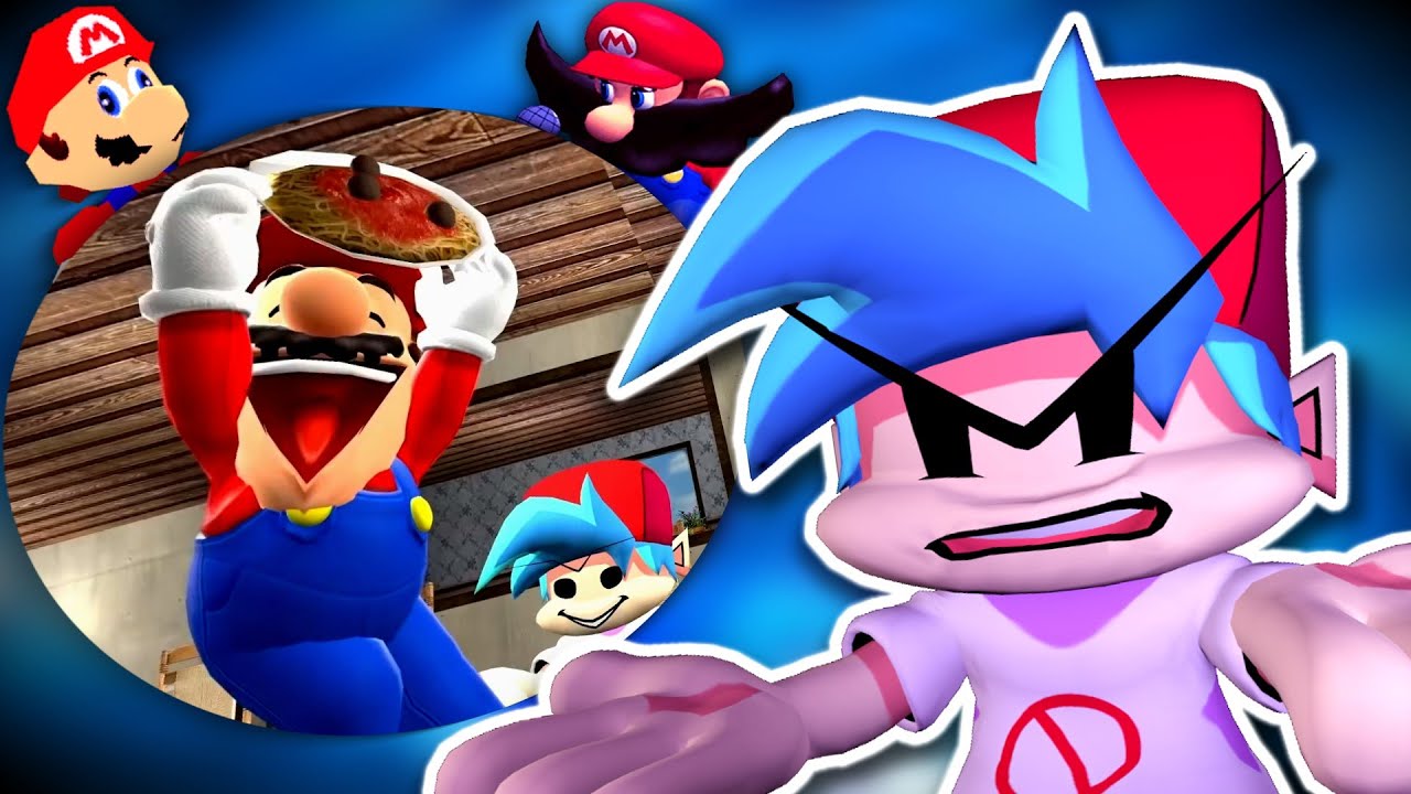 Реакция парня на SMG4: если бы Марио был в Friday Night Funkin 2