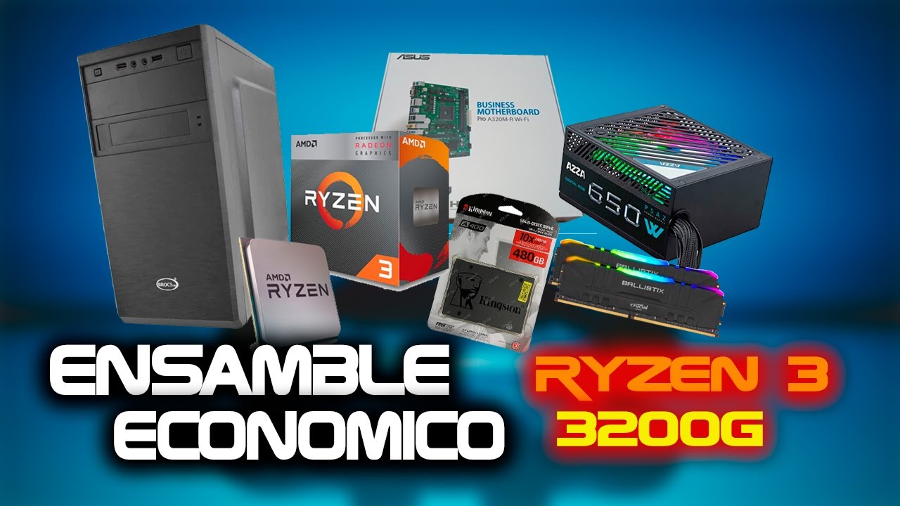 Ensamble Pc Gamer Super ECONOMICA con Ryzen 3 3200g vega 8 Pruebas