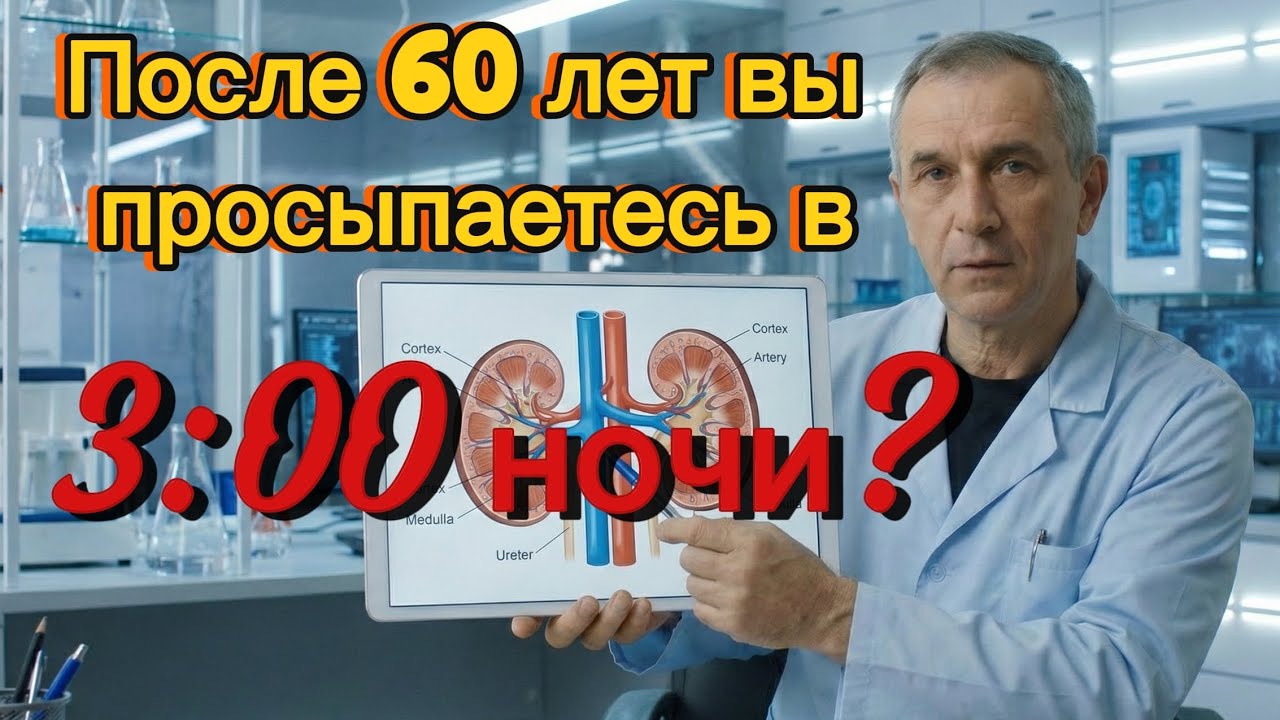 После 60 лет вы просыпаетесь в 3 ночи? Это может быть сигнал почек