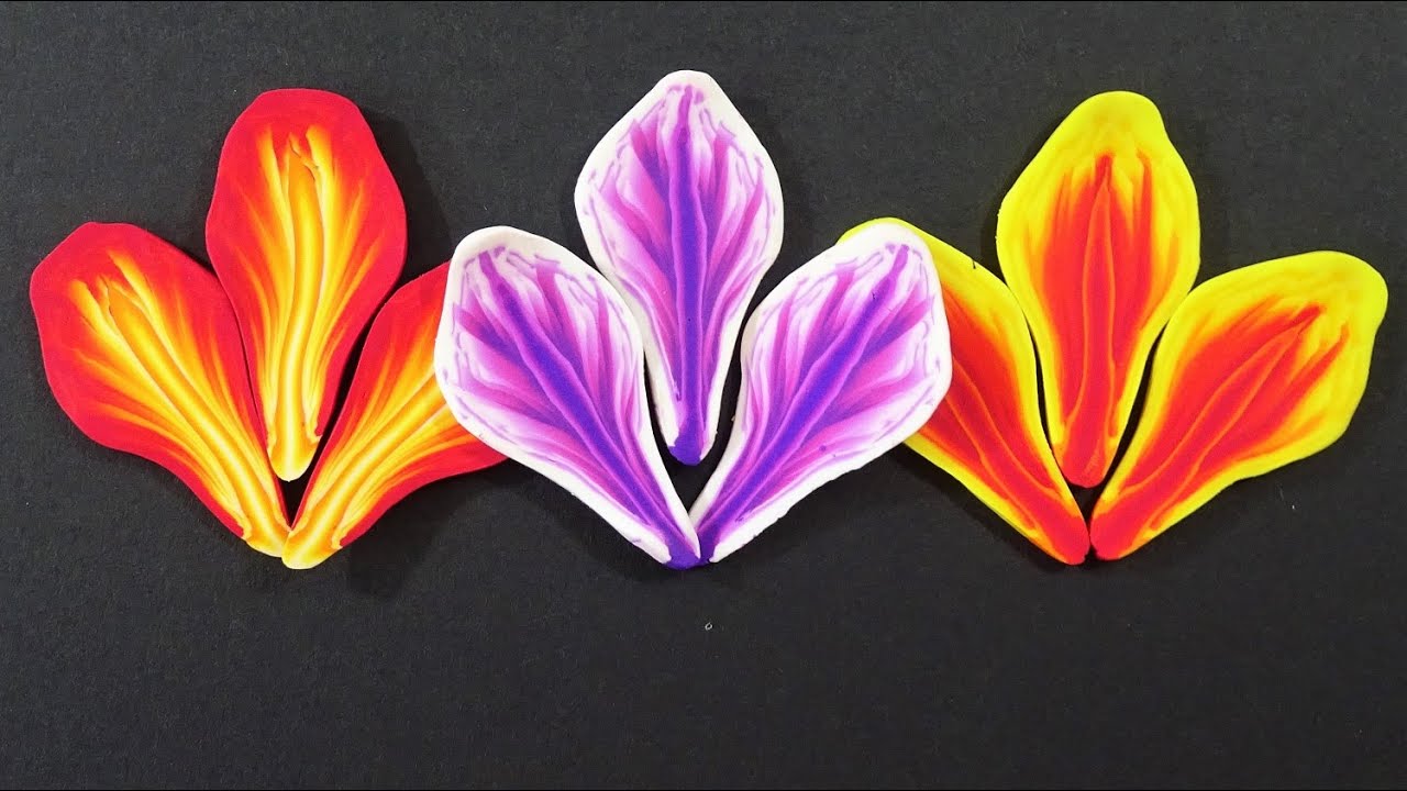 Flame Petal Cane in Polymer Clay, a Tutorial