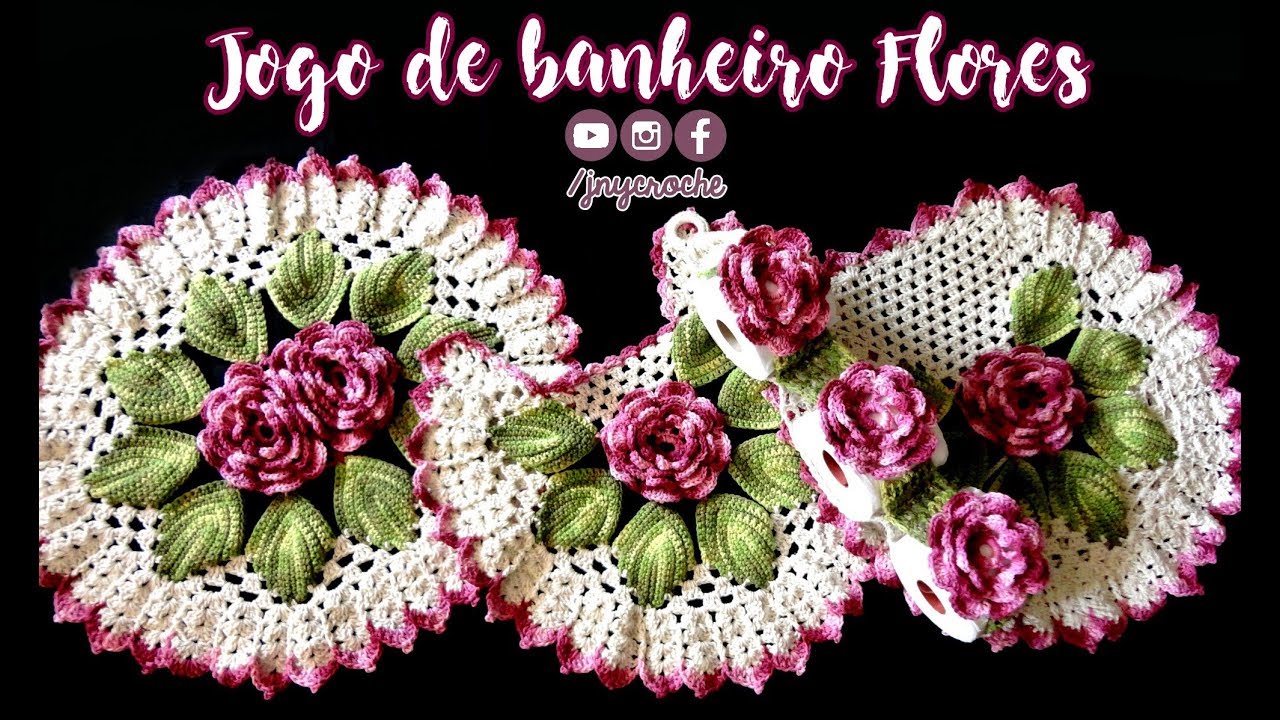 JOGO DE BANHEIRO DE CROCHÊ EM BARBANTE | CAPA DO VASO - JNY CROCHÊ