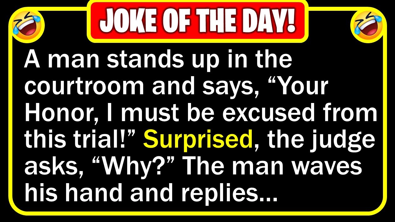 🤣 BEST JOKE OF THE DAY! - A man is chosen for jury duty, who very much wants... | Funny Daily Jokes