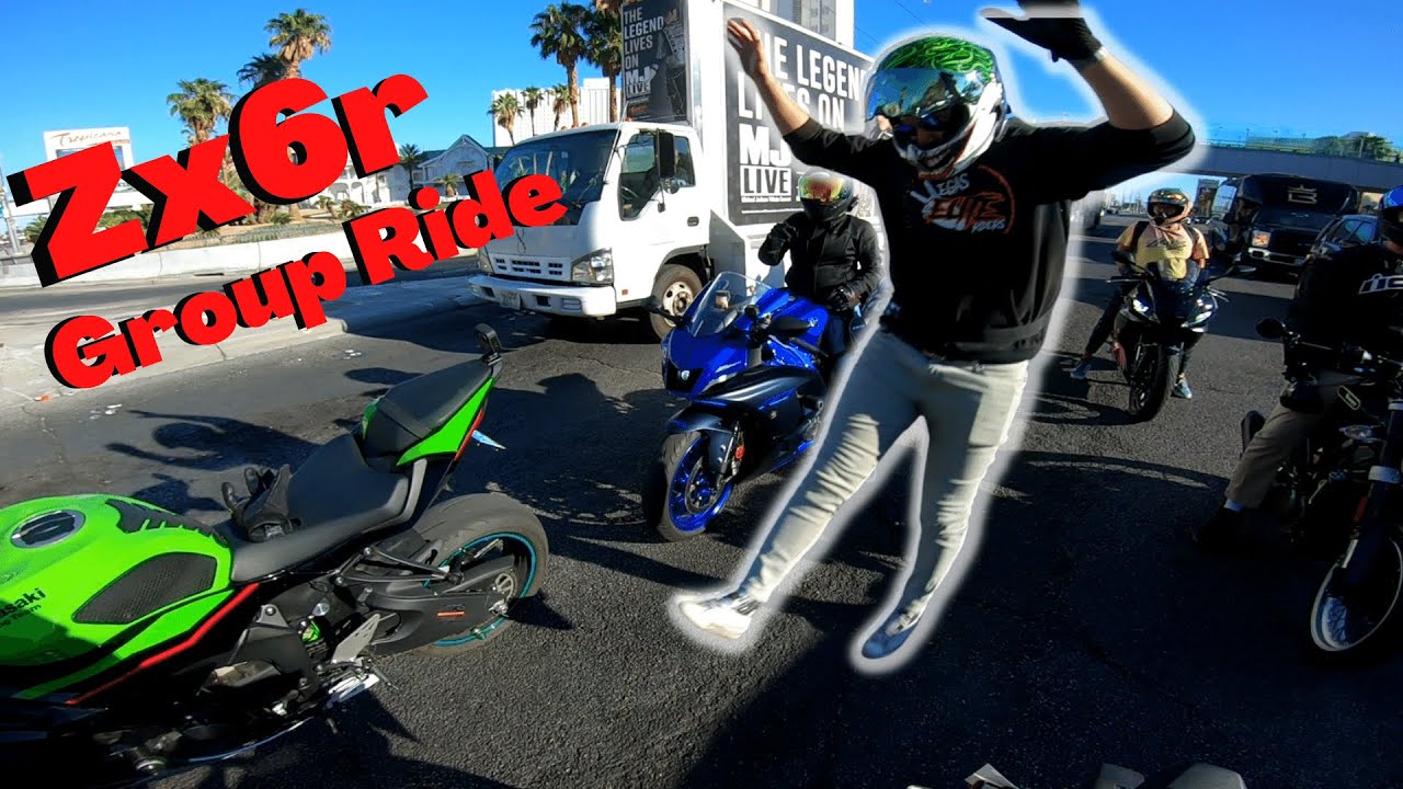 First Group Ride With The New Zx6r!