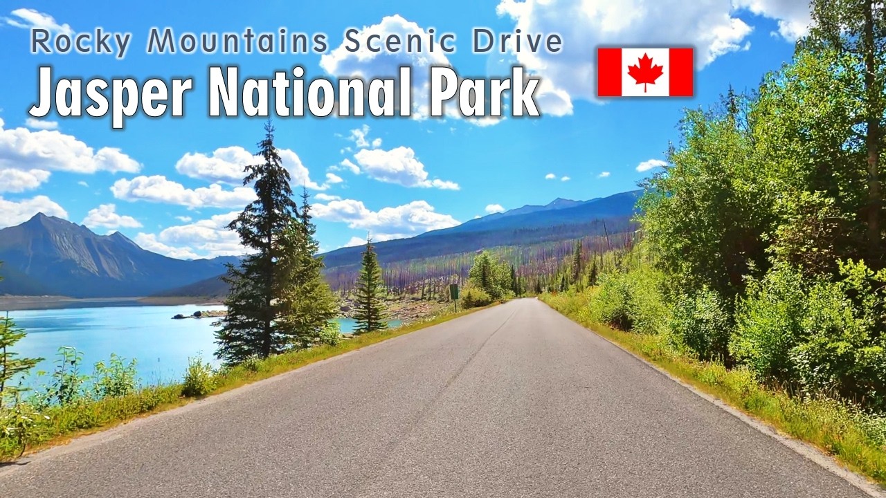 Canada Road Trip 🇨🇦 Rocky Mountains Drive • Jasper National Park & Town of Jasper [4K]
