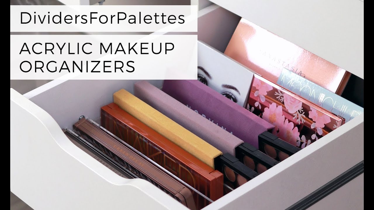 How to - Dividers For Palettes - Makeup Organizers for IKEA ALEX
