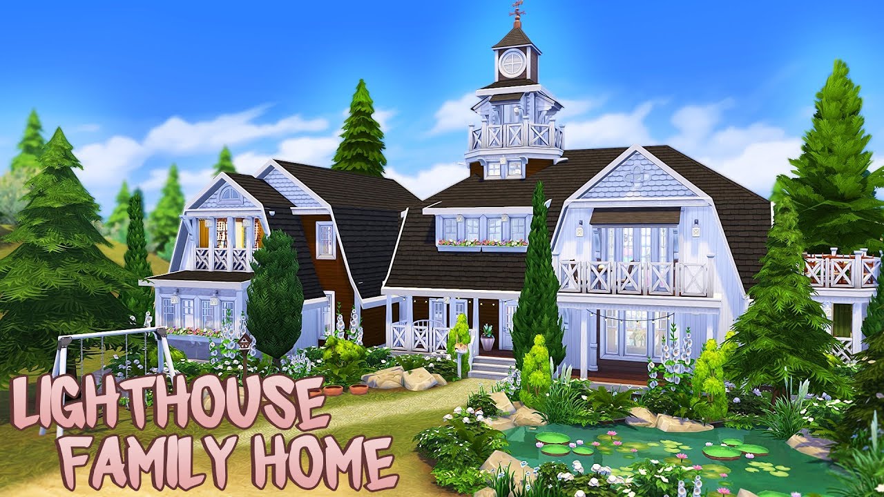 LIGHTHOUSE FAMILY HOME 💕 | The Sims 4 | Speed Build
