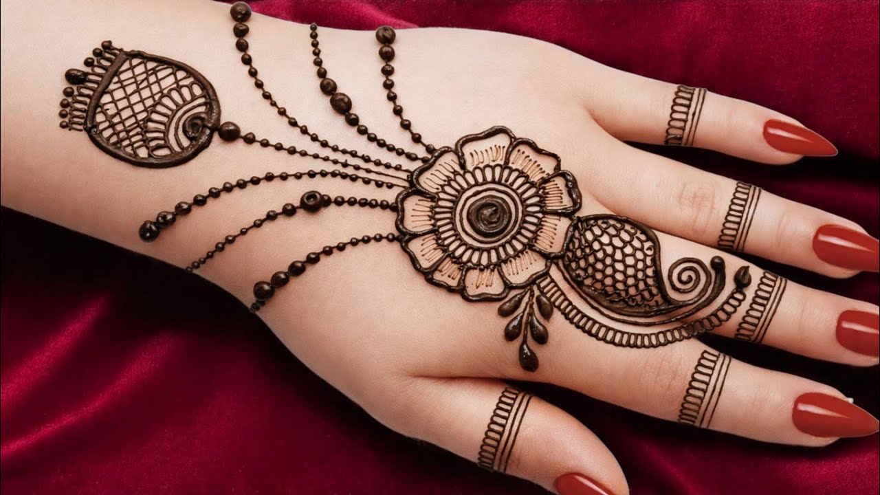 सिम्पल मेहंदी डिजाइन || Simple Back Hand Mehndi Design || Simple Mehndi Design || Mehndi ka Design |