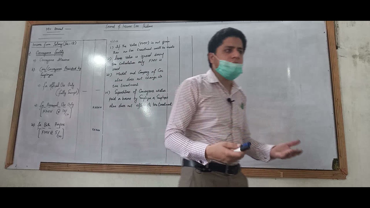 format| lecture#3|Income Tax Problems|Conveyance Facility|Medical Facility |Income tax ordinance2001