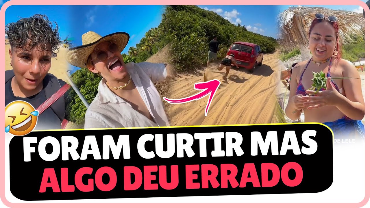 LUELVES FOI COM A TURMA PARA PRAIA E PASSOU POR SUFOCO😱