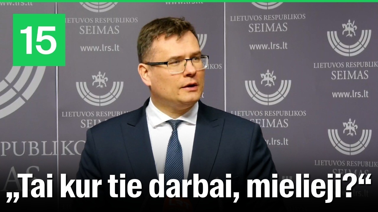 Laurynas Kasčiūnas: valdandčiosios koalicijos politinių sviedinių politinėj patrankoj jau nebėra
