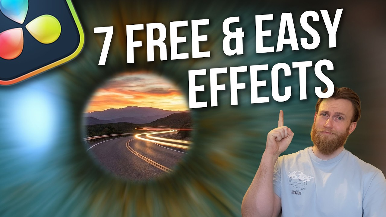 7 FREE & EASY Effects in Davinci Resolve 20