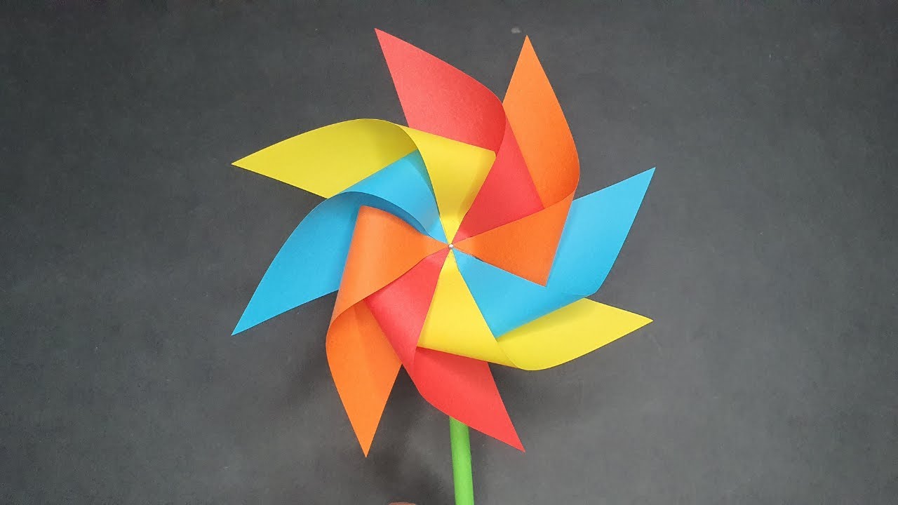 How to Make Paper Windmill - Paper Crafts DIY